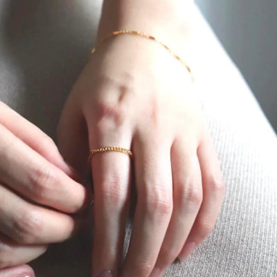 【LENERAオリジナルリング】thick shine ring / 14kgf(9号)