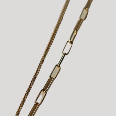 [Cherieオリジナルネックレス]shine through necklace (curve)