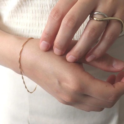 【LENERAオリジナルブレスレット】oli chain bracelet (sparkle) 