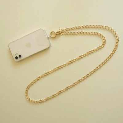 【LENERAスマートフォンショルダー】smartphone shoulder-maro-/gold