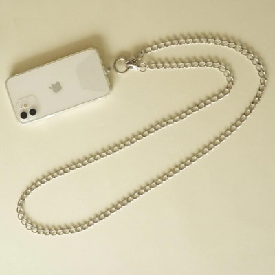 【LENERAスマートフォンショルダー】smartphoneshoulder maro/silver