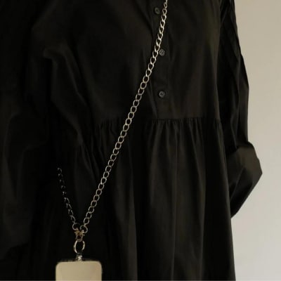 【LENERAスマートフォンショルダー】smartphoneshoulder maro/silver