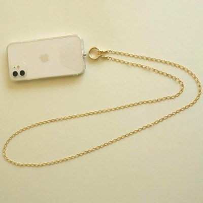 【LENERAスマートフォンショルダー】smartphoneshoulder-perch-/gold