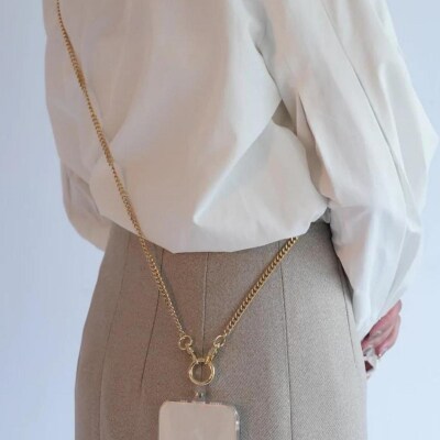 【LENERAスマートフォンショルダー】smartphone shoulder-yurve/gold