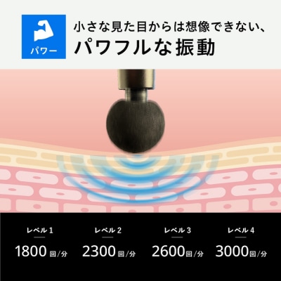 【マッサージガン】uFit RELEASER Mini <ブラック> 【136001】