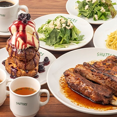 【渋谷区オリジナル】SHUTTERS表参道限定デイナーコースプラン ペアお食事券