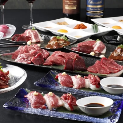 【馬肉とワイン気まぐれバル】《120分飲み放題》特選コース<2名様分>(ぐるなびセレクション)