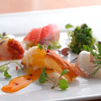 【恵比寿ダルマット】【ペアディナーお食事券】シェフ特別 至福コース 2名分(ぐるなびセレクション)