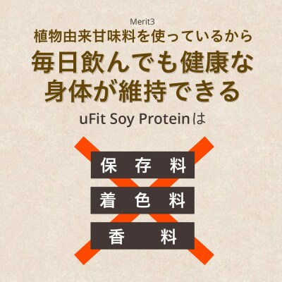 uFit Soy Protein 1.5kg【黒糖きな粉】 【136019-3】