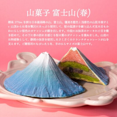 山菓子　【富士山2点セット　青富士(春)/ 赤富士(初秋)】 【196003】
