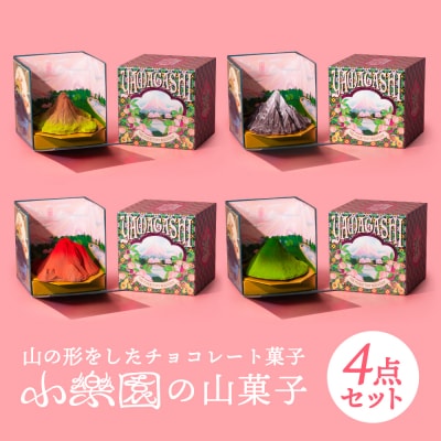 山菓子4点セット　【桜島御岳(夏)/利尻山(冬)/由布岳(秋)/西山(夏)】 【196009】