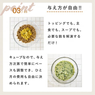 獣医師監修ドッグフード[HITOWANキューブ]人気No.1 |豚肉と小松菜のごはん【101008】