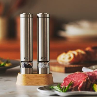 〈Russell Hobbs〉 電動ミル　ソルト&ペッパー　ミニ　シルバー【223001】