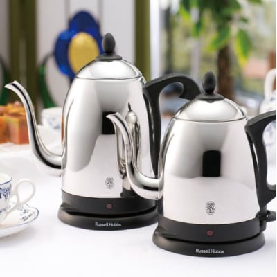 〈Russell Hobbs〉 カフェケトル　0.8　シルバー【223003】