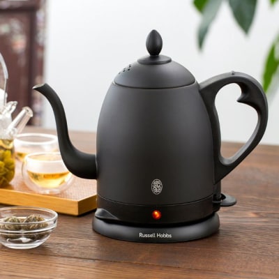〈Russell Hobbs〉 カフェケトル　0.8　マットブラック【223004】