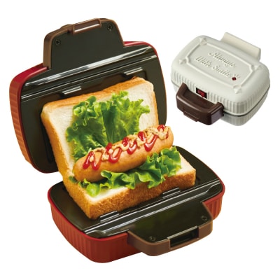 <レコルト>プレスサンドメーカーミニ　ホワイト RPS-3(W)【223007】