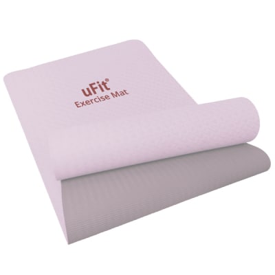 uFit Exercise Mat　200×90cm【ピンクグレー】【136027-4】