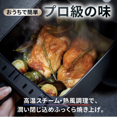 レコルト ハイスチームエアーオーブン ナチュラルブラック RAO-3(BK) 【223018】