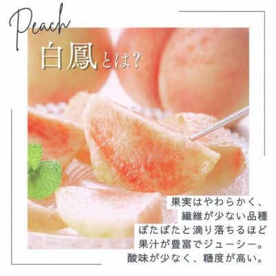 【訳あり・ご家庭用】桃 白鳳 約2kg 箱 (8～9個) サイズ混合 カキエモン農園