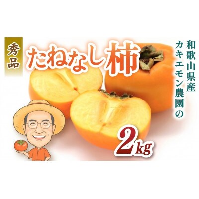 秀品 たねなし柿 約2kg カキエモン農園