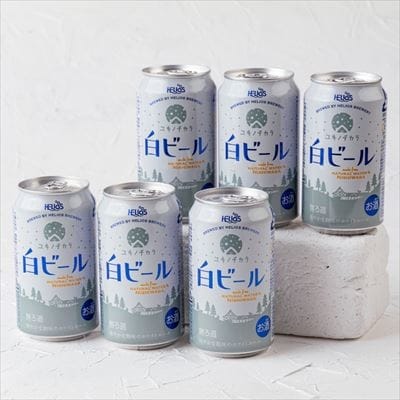 ユキノチカラ白ビール350ml 6缶