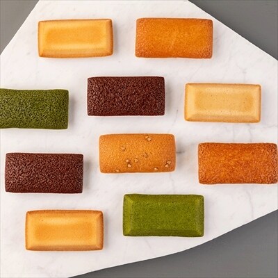 お菓子処たかはし「フィナンシェ」5種(アーモンド・金・銀・ショコラ・抹茶　各3個)