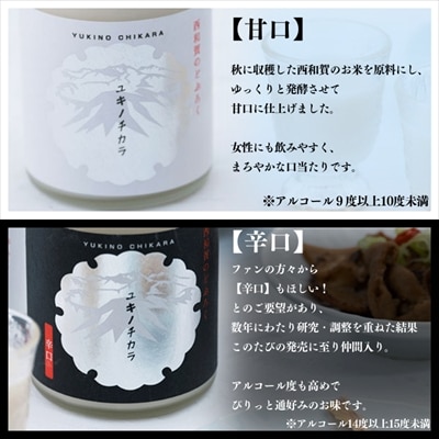 【冬季限定】西和賀のどぶろく「ユキノチカラ」【甘口】(500ml ×1本)