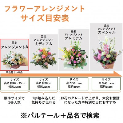 【カラフル系】季節のフラワーアレンジメントA