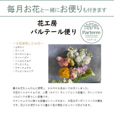 【毎月定期便】お供え用　洋花のみを使った1束　全3回