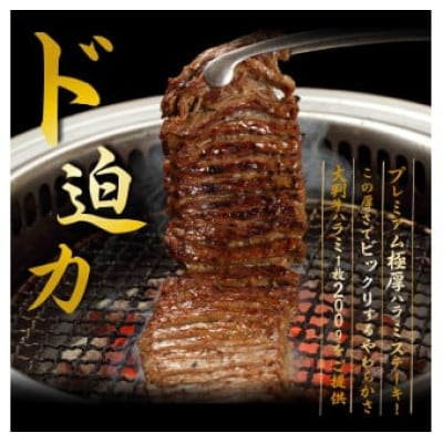 肉厚牛たん(タン元)500gと牛ハラミステーキ600g(K6-032)