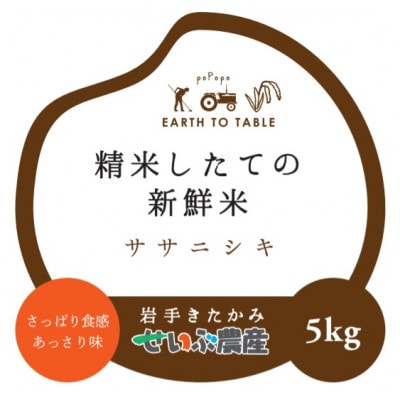 【毎月定期便】せいぶ農産米　ササニシキ　5kg全12回