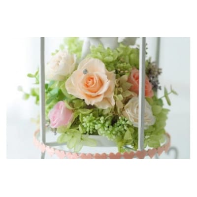 【空気をキレイにするお花】夢見る天使 プリザーブドフラワーアレンジ