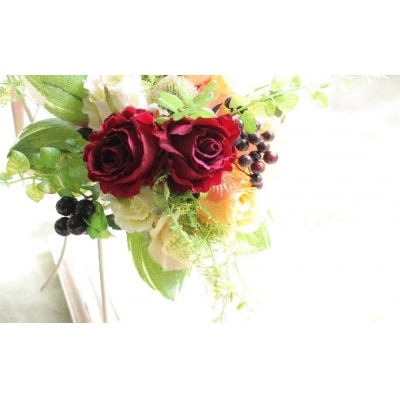 アートフラワーなので花粉症知らず!お祝いの花束(歓送迎会)