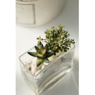 アートフラワー「天然石入り観葉植物」1個