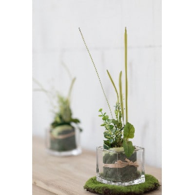 アートフラワー 空気をきれいにするハーブの寄せ植え 1個