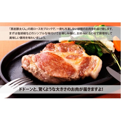 黒岩豚太くん　肩ロースブロック 2.5kg
