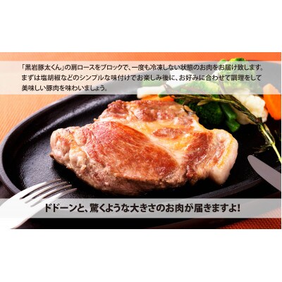 黒岩豚太くん　肩ロースブロックセット　計 約5kg
