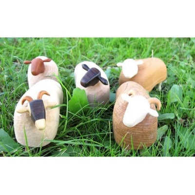 かわいい♪羊のメモスタンド(5頭セット)