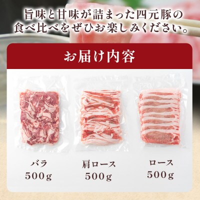 GIFTON 岩手県産 四元豚 しゃぶしゃぶ 肉 計1.5kg