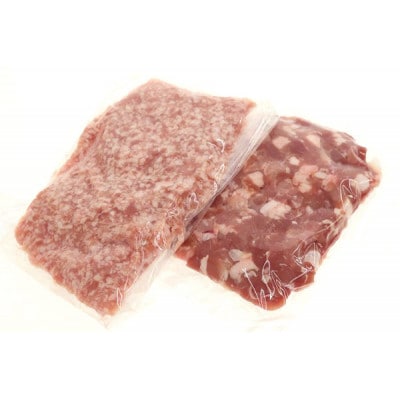 【毎月定期便】岩手県産 四元豚 ひき肉 2kgセット(細挽き250g×4・粗挽き250g×4)全6回