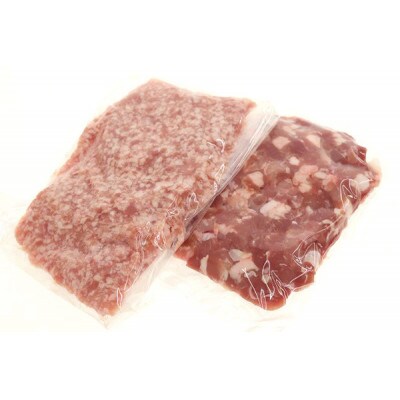 【毎月定期便】岩手県産 四元豚ひき肉 2kgセット(細挽き250g×4・粗挽き250g×4)全12回