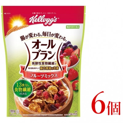 ケロッグ オールブラン フルーツミックス 380g×6個