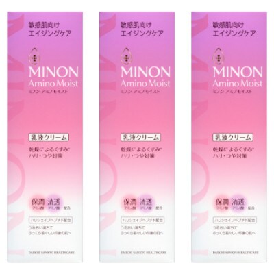 ミノンアミノモイストエイジングミルククリーム 100g×3本セット