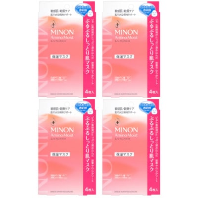 ミノン アミノモイスト ぷるぷるしっとり肌マスク4枚入4個(16枚)セット