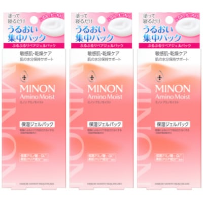ミノン アミノモイスト ぷるぷるリペアジェルパック60g×3本セット