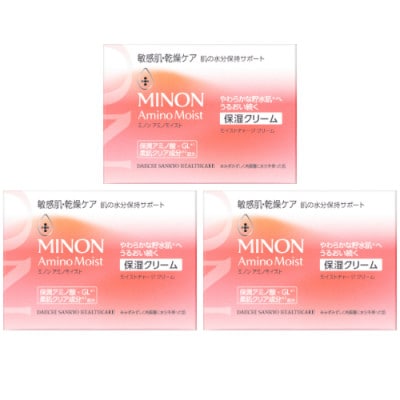 ミノン アミノモイスト モイストチャージ クリーム40g×3個セット