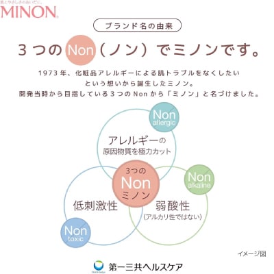 ミノン全身シャンプー泡タイプ500mL×2本セット