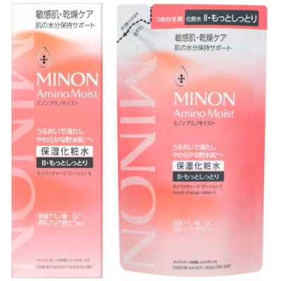ミノン アミノモイスト モイストチャージ ローション IIもっとしっとりタイプ1本、詰替用1個セット