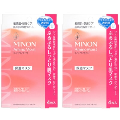 ミノン アミノモイスト ぷるぷるしっとり肌マスク 4枚入×2個(計8枚)セット