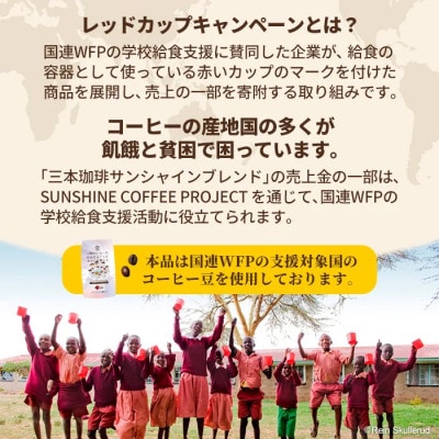 三本珈琲 サンシャインブレンド レギュラーコーヒー (粉) 270g×12袋 計3,240g